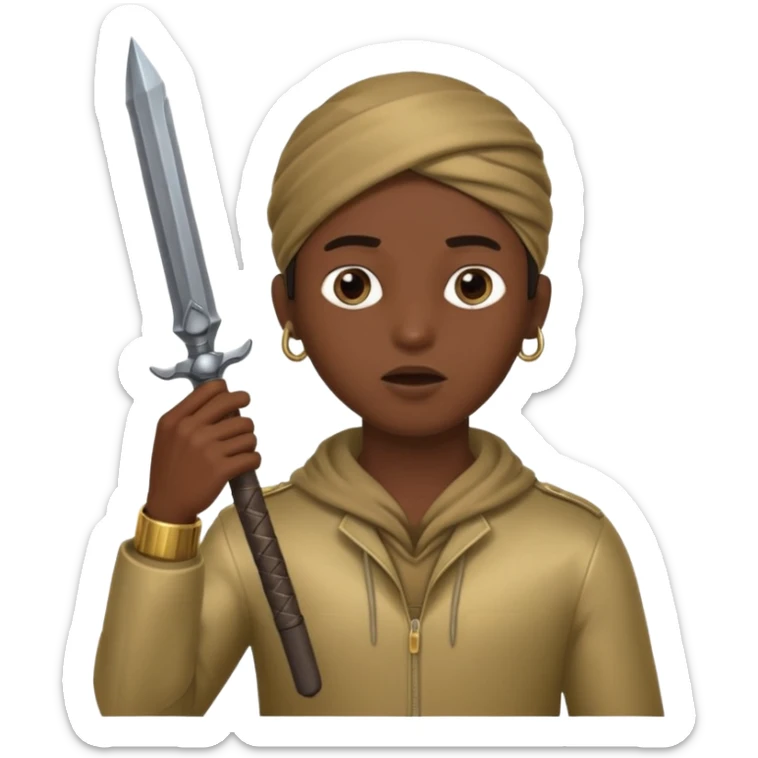 Singe bouche sa bouche avec un main et dans l’autre une arme sur la tampe sticker