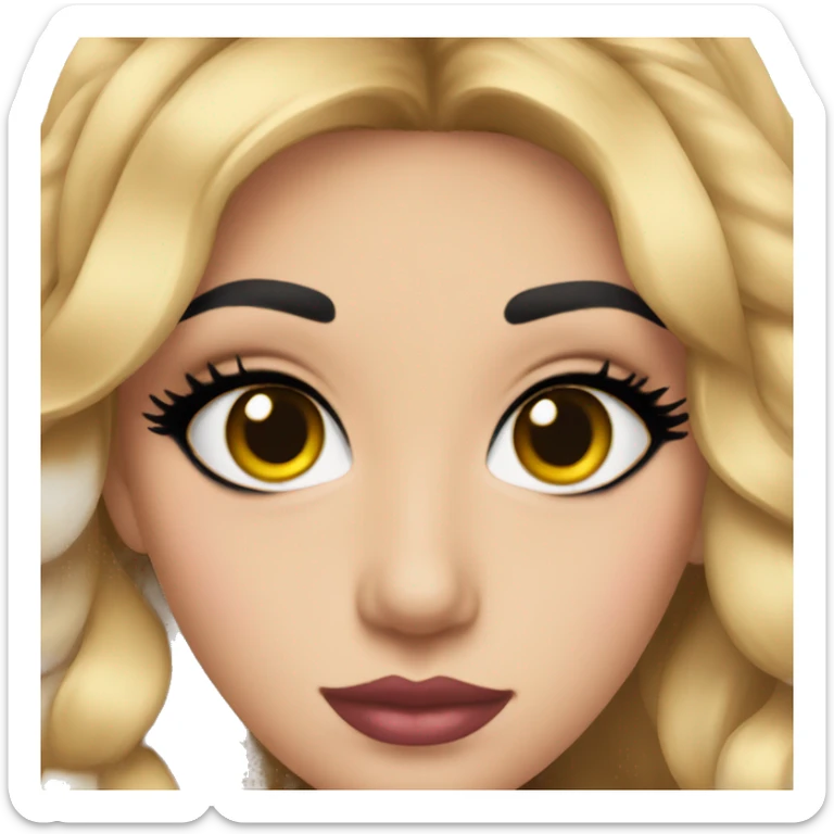 Preppy makeup sticker