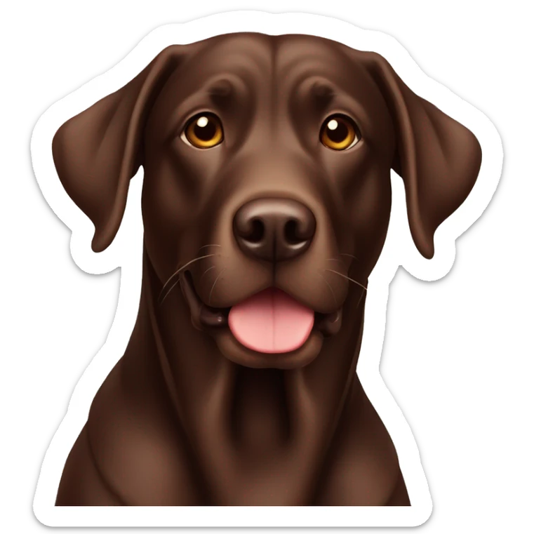 chocolate lab sticker