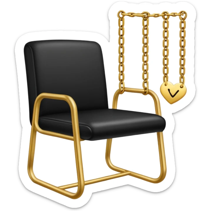 I carried a hand-me-down 1980s Chanel handbag from my sister, who bought it on eBay for $200. It was in poor shape; I glued leather patches onto worn corners, but they peeled off. I kept the bag hidden behind my back, only showing the signature gold-and-black chain on my chair. sticker