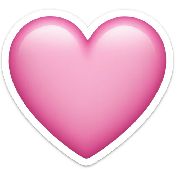 Pink heart sticker