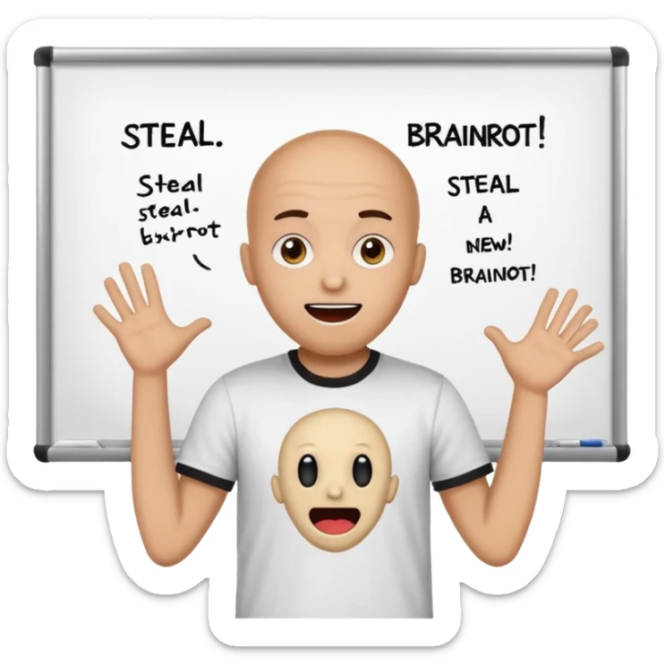 Make the owner of steal a brainrot say there’s a new brainrot sticker