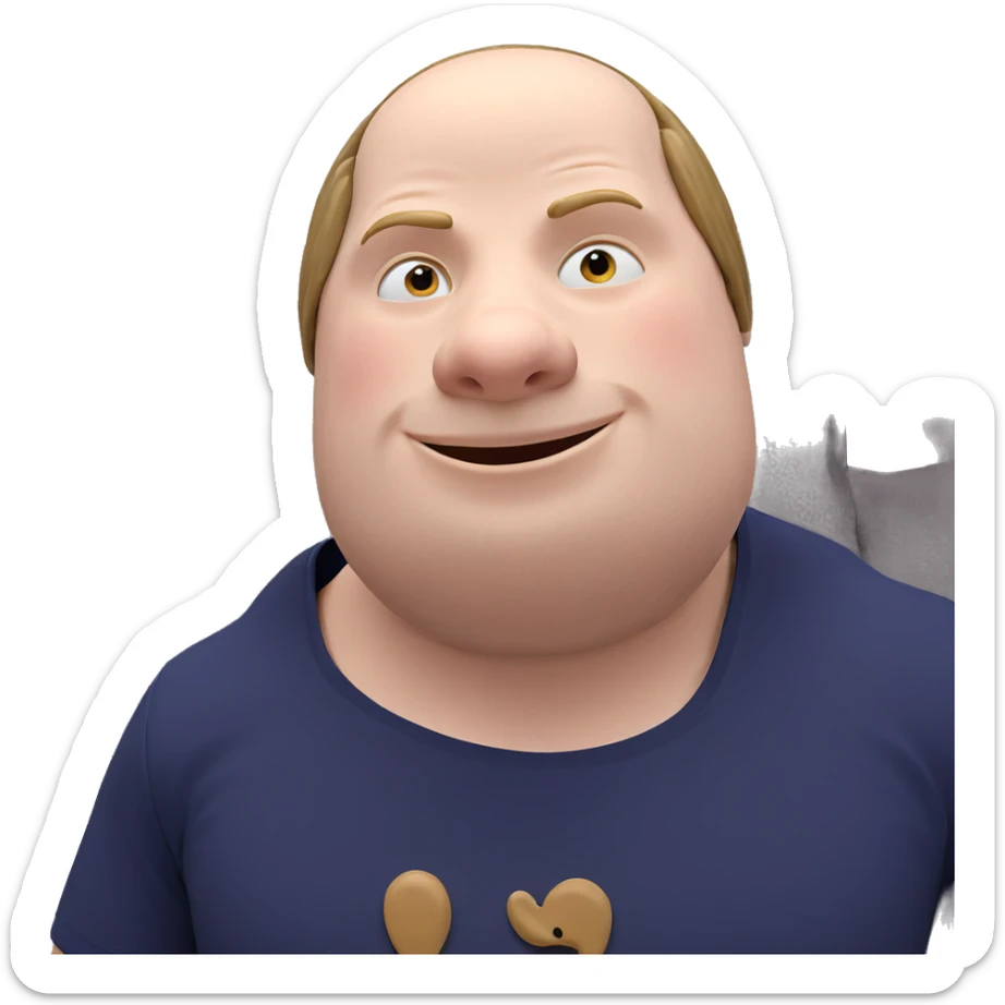 smiling boy in jacket sticker