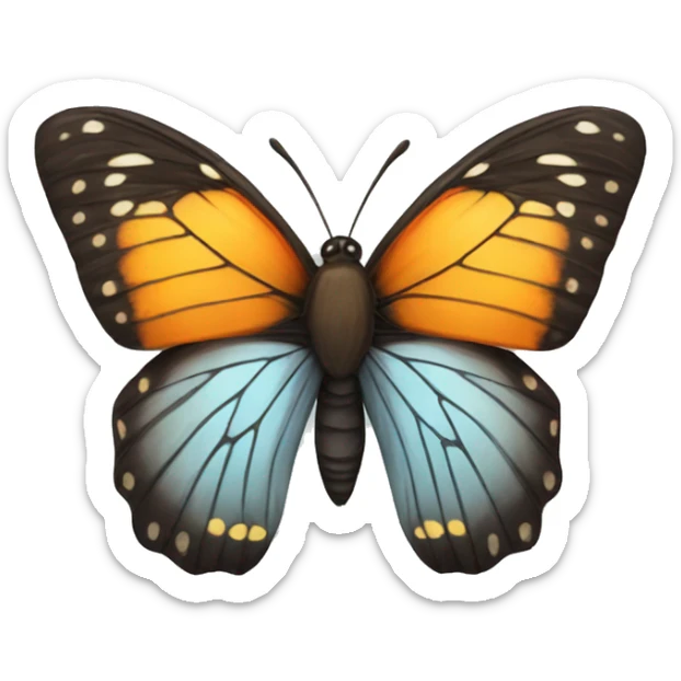 wings butterfly  sticker