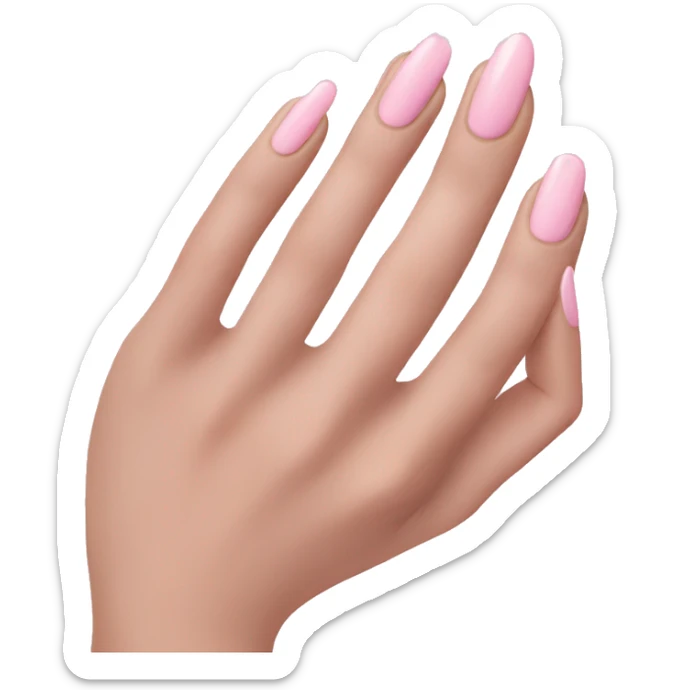 Light pink nails sticker