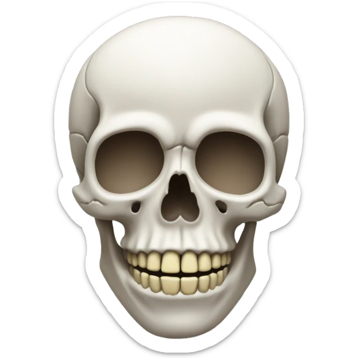 skull with ྀིྀི sticker