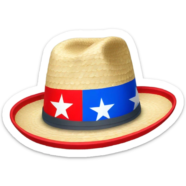 Un sombrero de nieve con la bandera de Puerto Rico  sticker