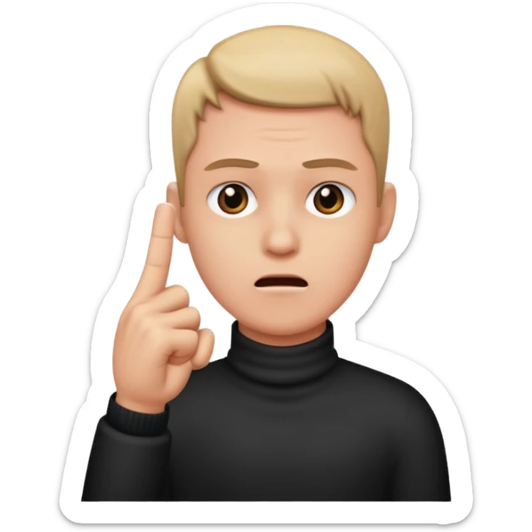 showing with your big finger on the neck like you want to kill them sticker