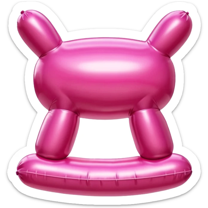  paris SPAM meat jeff koons style inflatable sculpture art painting  sticker