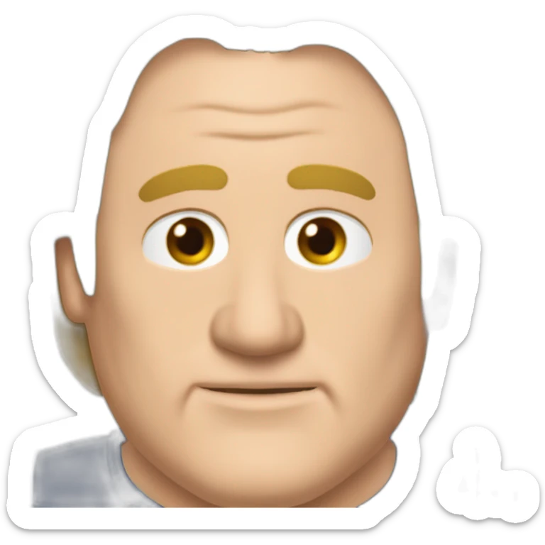 Gérard-Depardieu-roulant-en-voiture-de-sport-rouge sticker