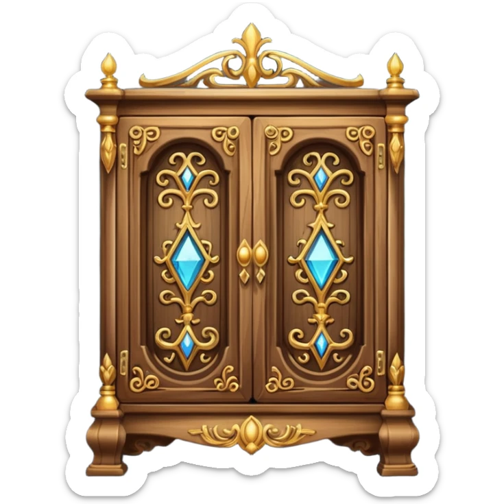 The Vanishing Cabinet:  ornate cabinet magical, allowing for instantaneous travel . One is located in Borgin and Burkes, sticker