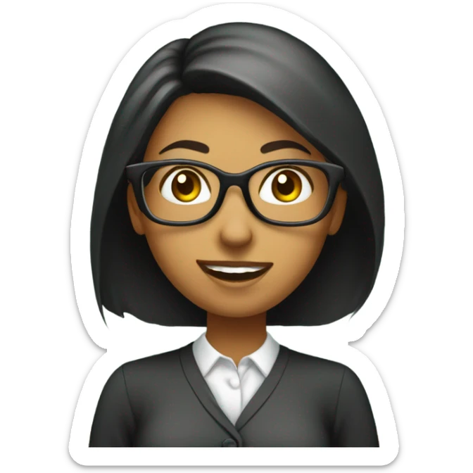 Teacher girl on the background of a blackboard sticker