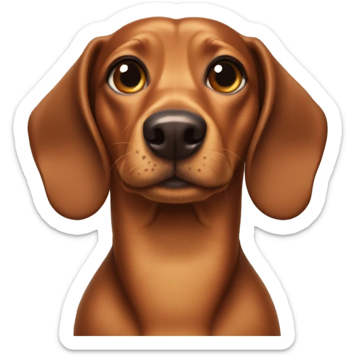 Weiner dog sticker