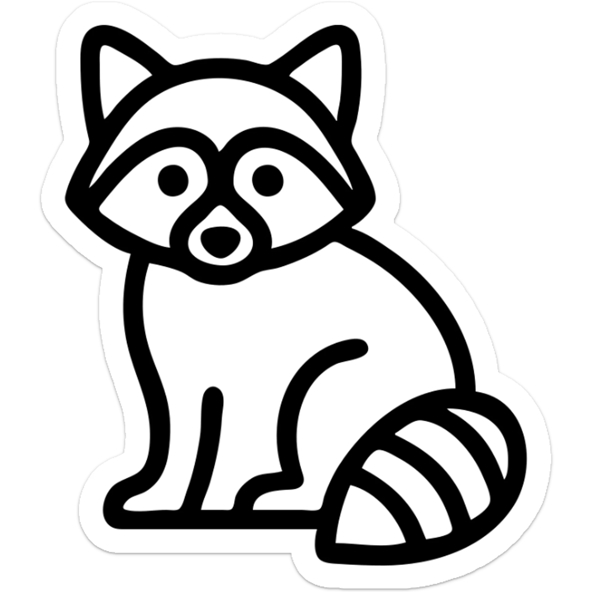 raccoon sticker