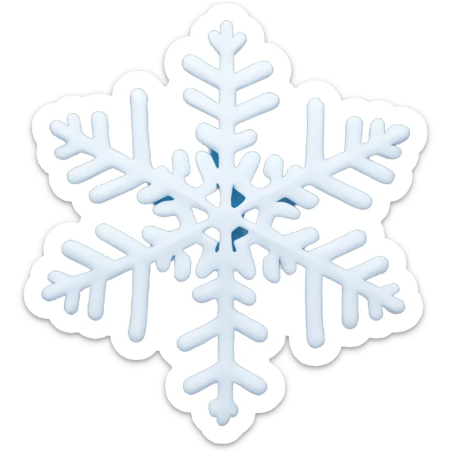Snowflake sticker