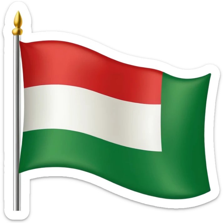 Italian flag with a rad spots and says happy new year  sticker