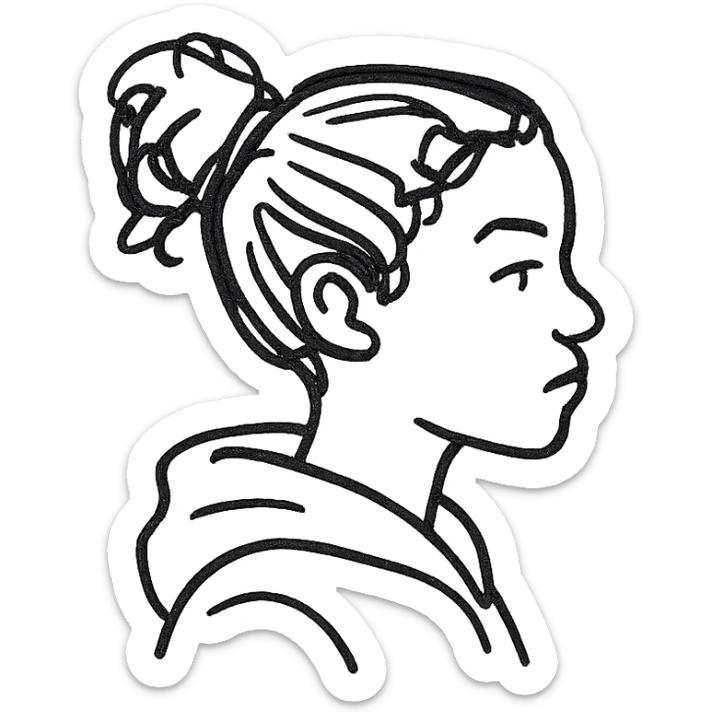 Side profile sticker