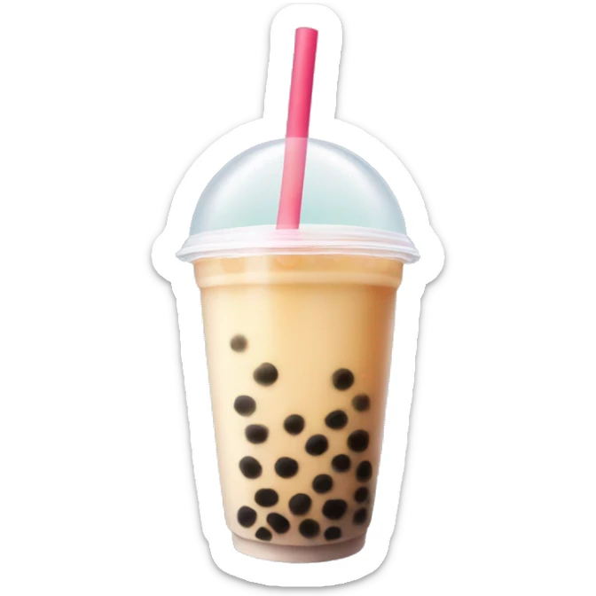 Bubble tea sticker