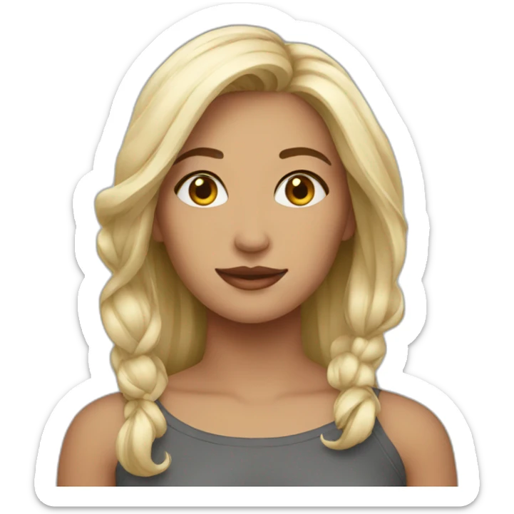 women beautiful sticker