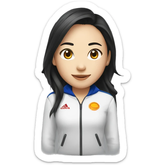 Aya Nakamura avec la flamme des jeux olympiques  sticker