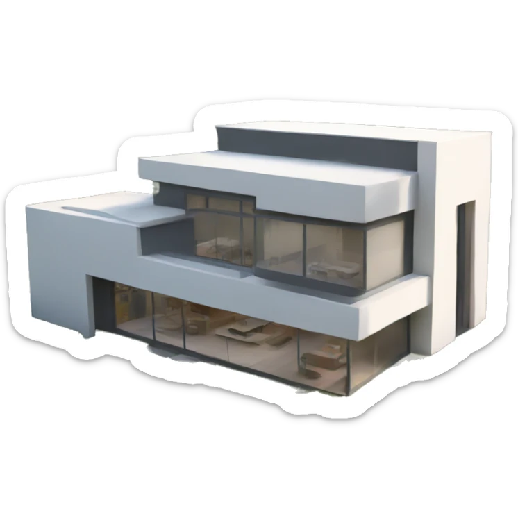 Ultra modern house sticker