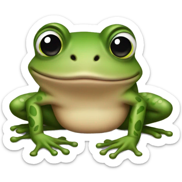 frog with tattoo sticker