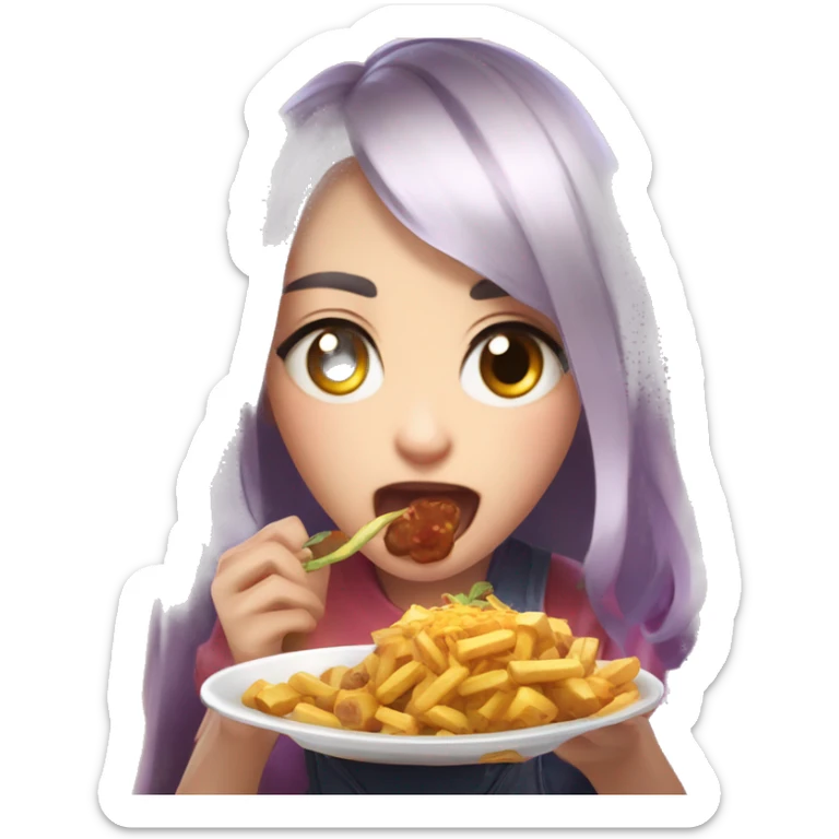 Lylia in mobile legends bang bang holding a name entitled "LawOfDoms" while eating sticker