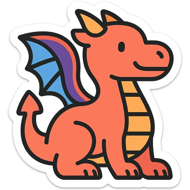 a dragon sticker