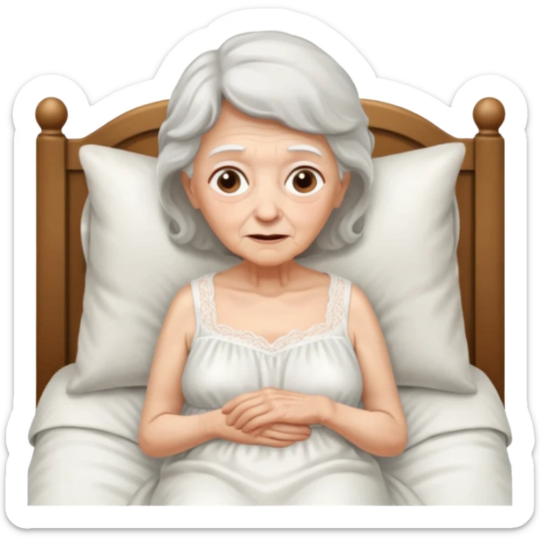 The grandmother in the fairy tale Little Red Riding Hood sticker