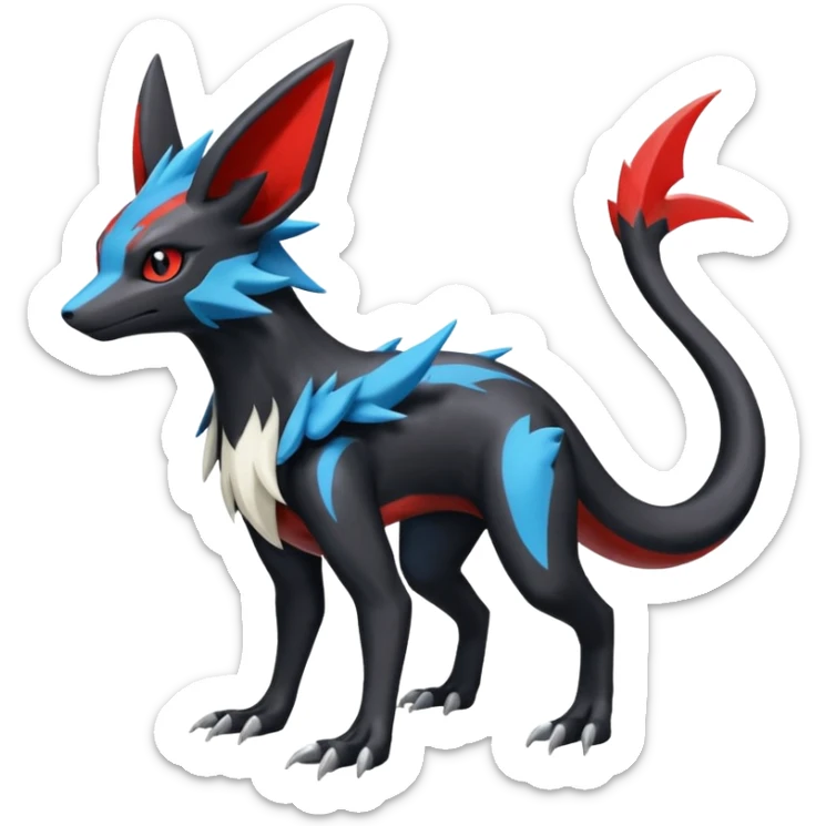 Salandit-Noivern-Nargacuga-Umbreon-Silvally-fusion (full body) sticker