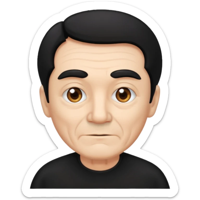 elves with braided hair old man black dress  sticker