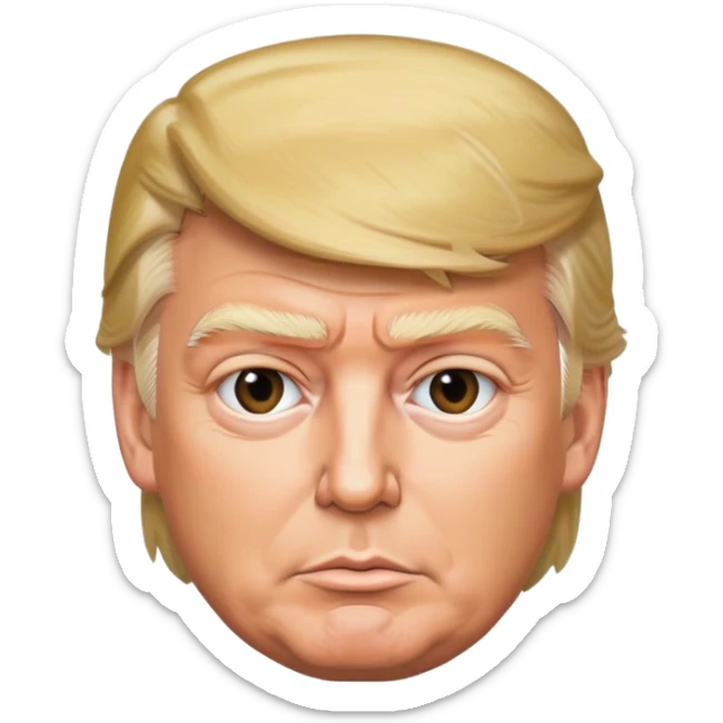 Can you make an emoji of president Trump sticker