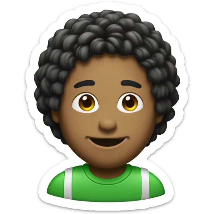 Crea un emoji que sea un círculo verde con tres rayas negras, las rayas estilo como las del wifi sticker