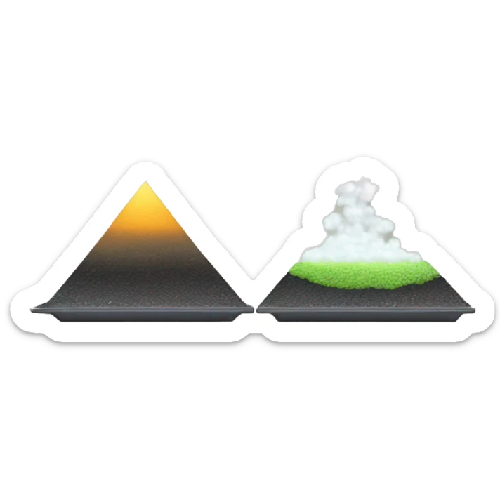 a scale with the carbon firm, very polluting, on the left plate and the environment on the right plate. the left plate is more heavy sticker
