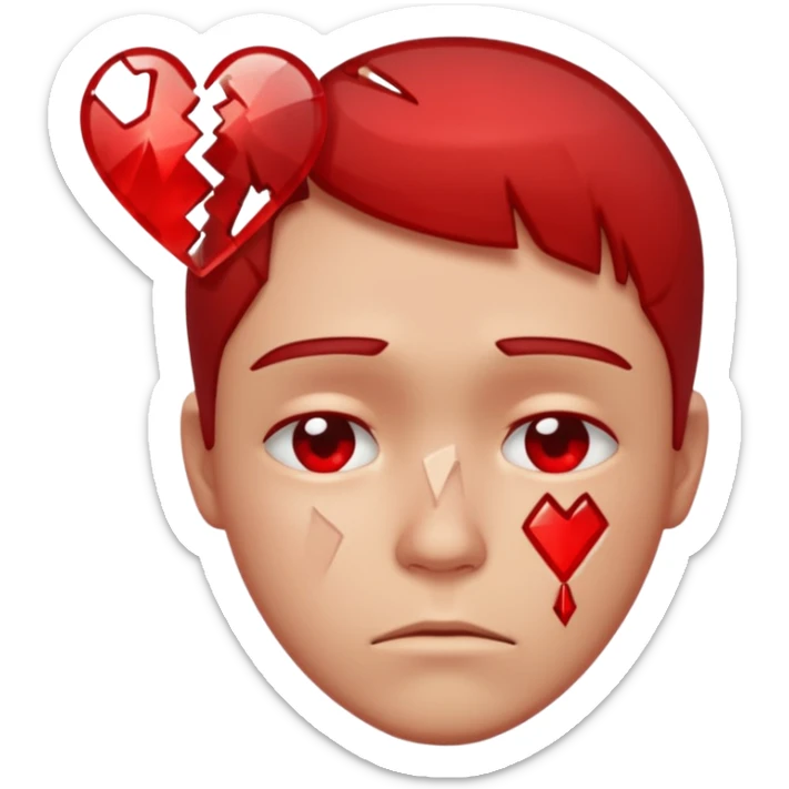 😭+💔 sticker