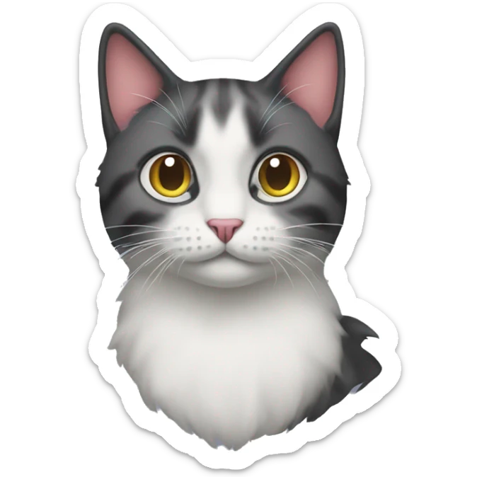 The dye cat sticker