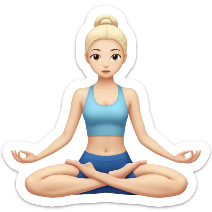 Yoga girl  sticker
