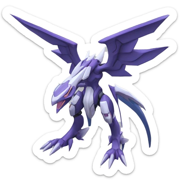  Cool Edgy Godly Futuristic Digimon-Fakemon-Genesect-Palkia-Dialga full body sticker