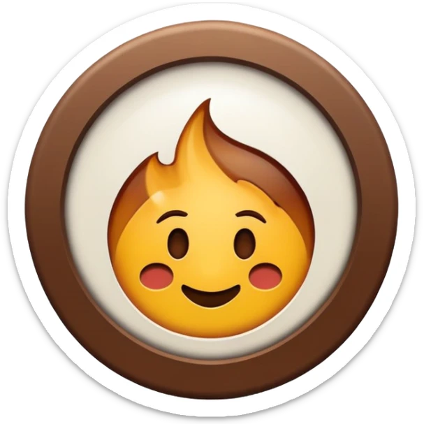 The sign with the inscription : Not in place is brown and white sticker