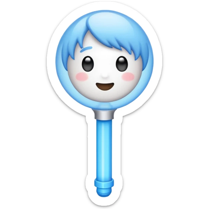 Emoji que represente la burbuja del lightstick del grupo de kpop Straykids  sticker