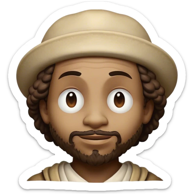 Cinematic Realistic Rembrandt Pop Culture Emoji, depicted with dramatic chiaroscuro reminiscent of the master, rendered with lifelike detail and moody historic lighting. sticker