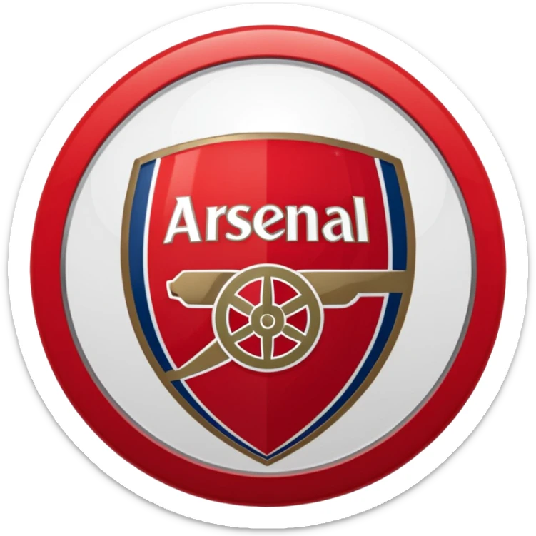 arsenal footbal club logo emoji sticker