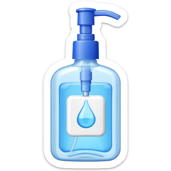 hand sanitizer sticker