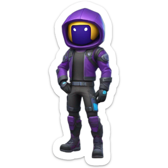 Skin fornite galaxy qui brûle avec un couleur Galaxy sticker