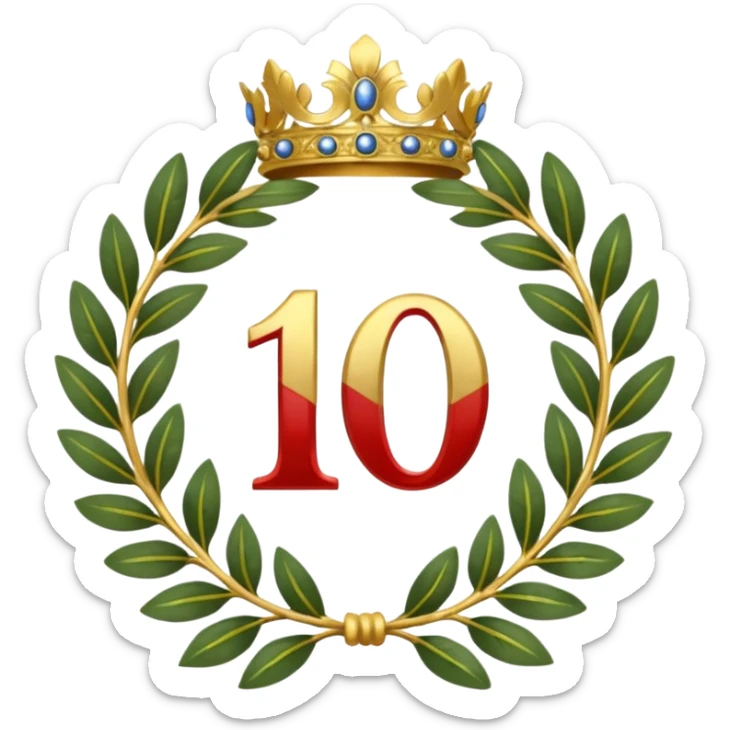 The number that took 23rd place was decorated with an imperial laurel wreath sticker