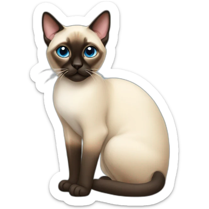 Siamese cat sticker