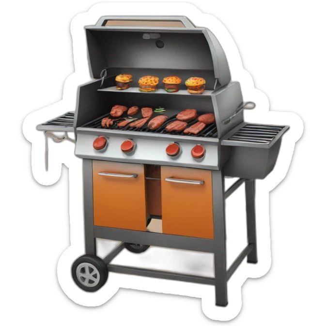 Barbecue sticker
