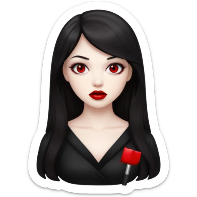“Emoji girl, femme fatale, tomie vibes sticker