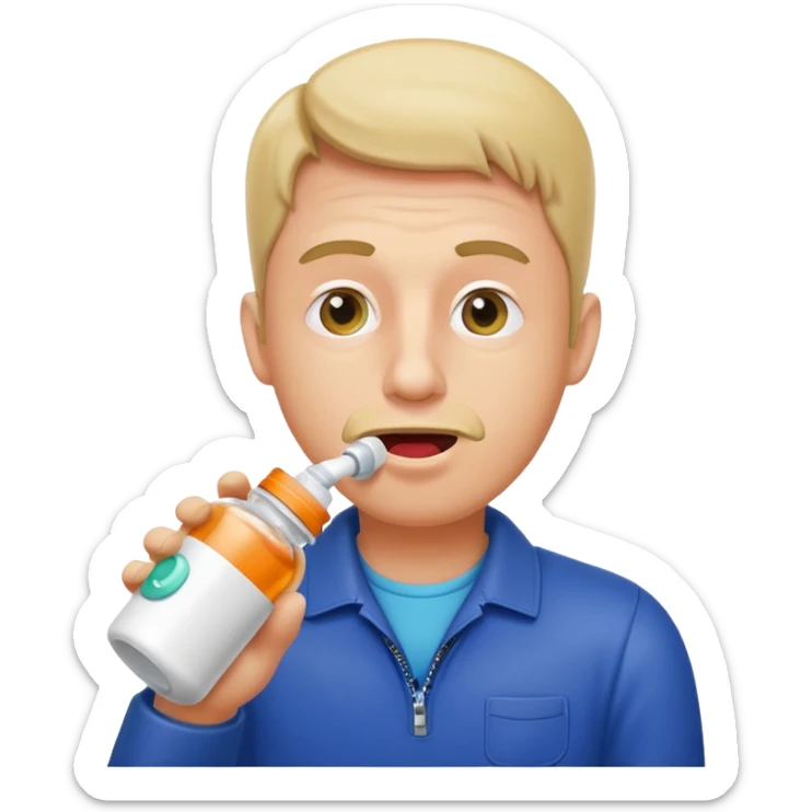 Alpha rizz skididi toilet camera man drinking out of a pill bottle sticker