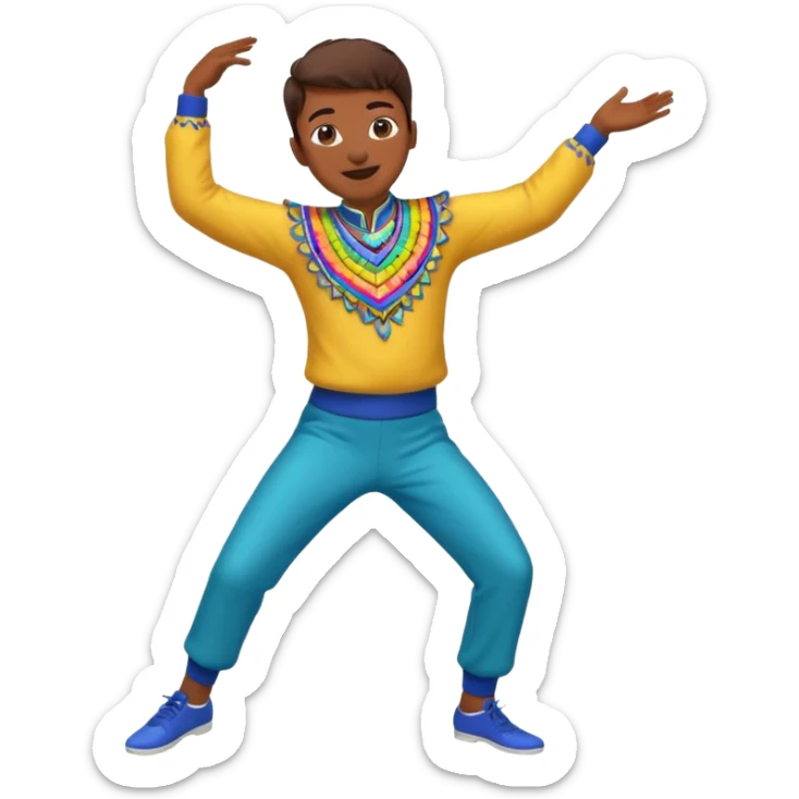 11 crea un emoji de una persona bailando caporal sticker